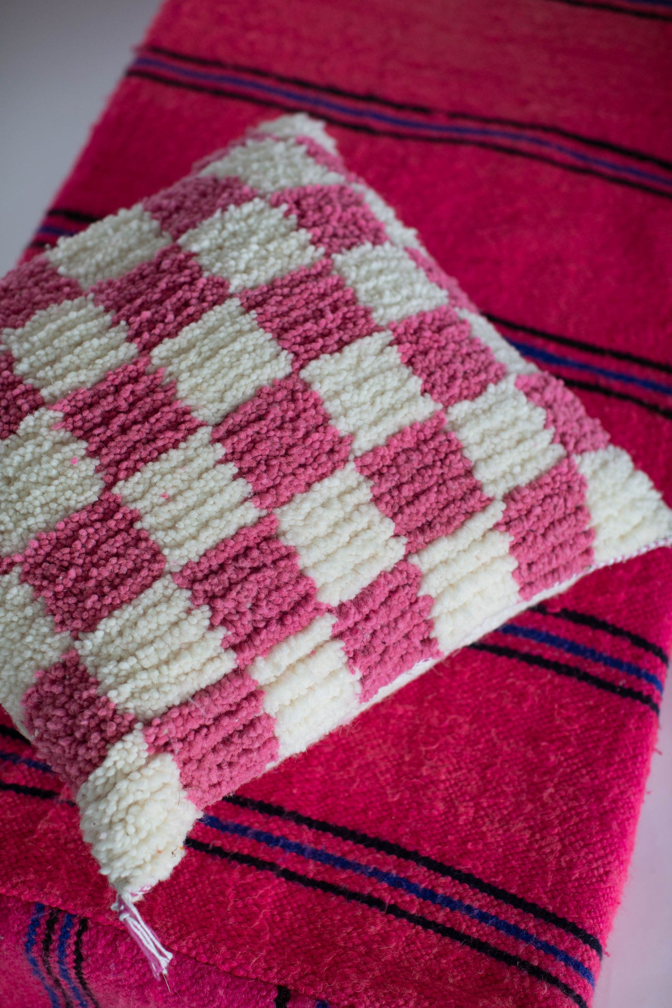 Handmade Moroccan Checkered Pillows