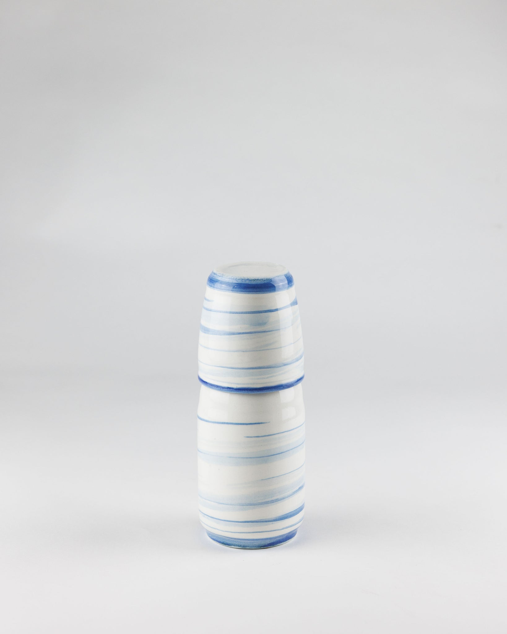 Ceramic Carafe Set: 1 Carafe + 2 Cups