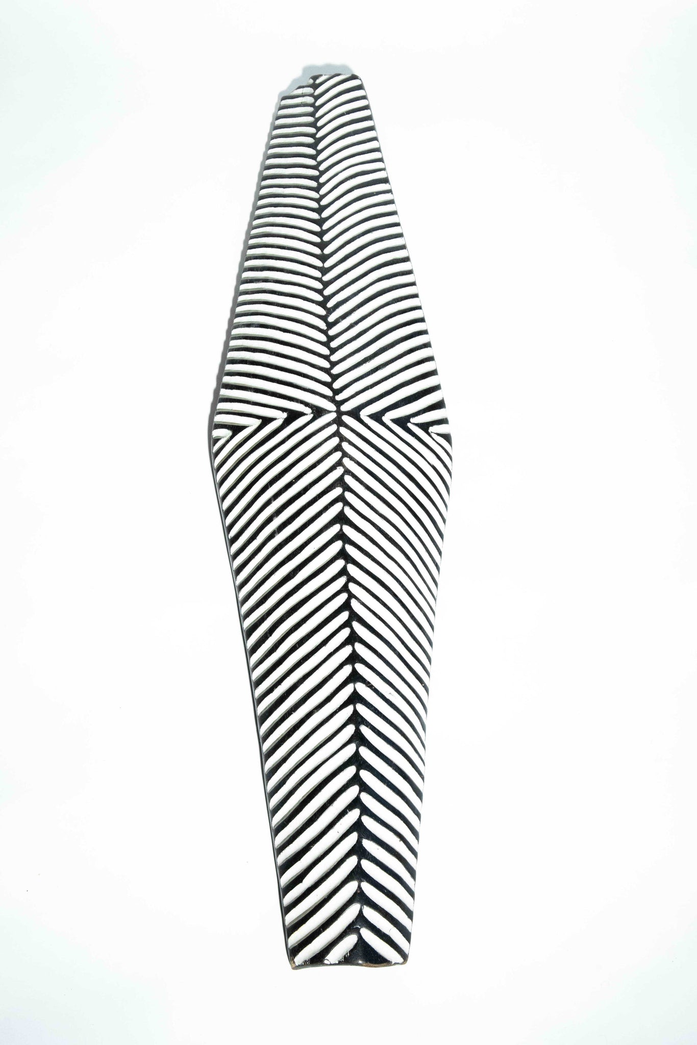 Elongated Black and White Shield  Cameroon