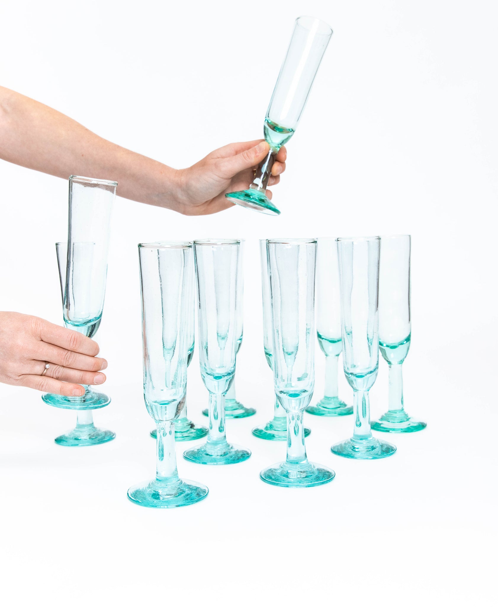 Recycled Tall Champagne Flute